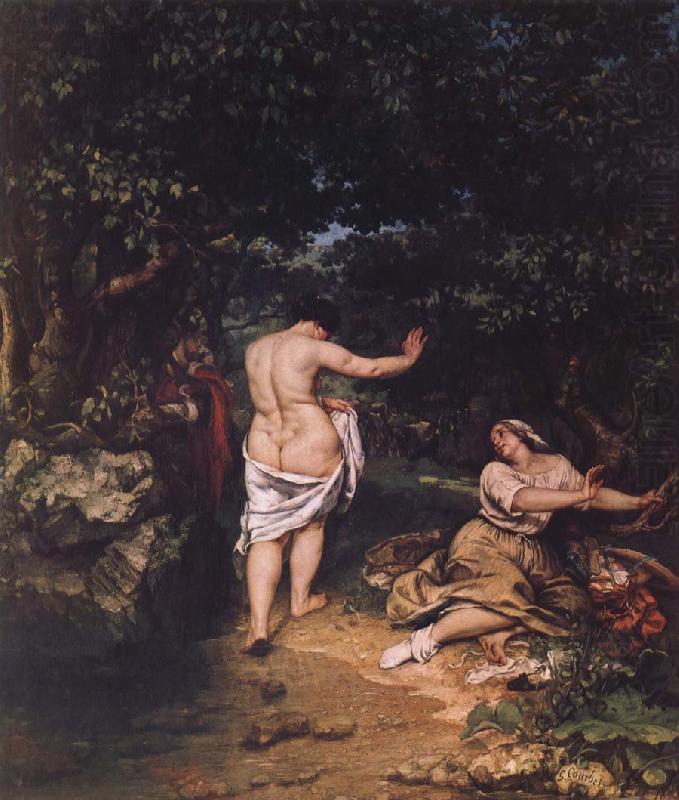 The bathers, Gustave Courbet